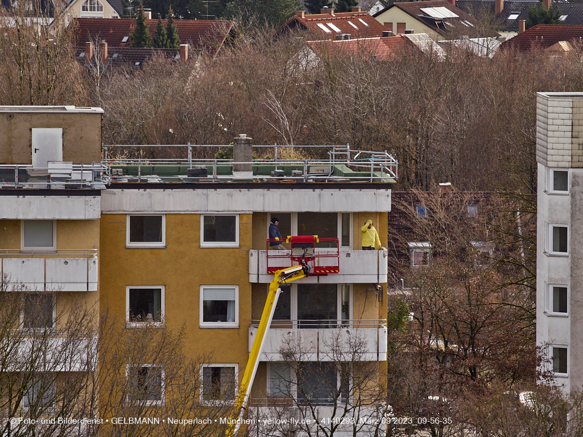 09.03.2023 - Fassadensanierung und Balkonentfernung am Karl-Marx-Ring 57c